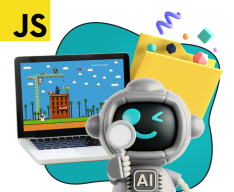 Язык программирования JavaScript + AI. Проектное обучение + геймификация + AI-помощники - КИБЕРшкола программирования для детей, компьютерные курсы для школьников, начинающих и подростков - KIBERone г. Ясенево