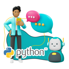 Умный чат-бот на Python - КИБЕРшкола программирования для детей, компьютерные курсы для школьников, начинающих и подростков - KIBERone г. Ясенево