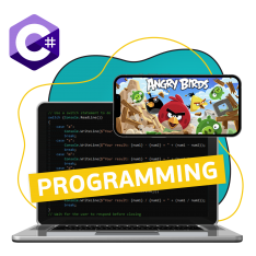 Программирование на C#. Удивительный мир 2D-игр - КИБЕРшкола программирования для детей, компьютерные курсы для школьников, начинающих и подростков - KIBERone г. Ясенево