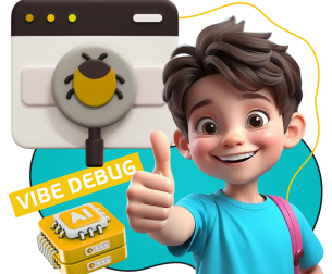 Тестирование & Vibe Debug. Охотники за багами - КИБЕРшкола программирования для детей, компьютерные курсы для школьников, начинающих и подростков - KIBERone г. Ясенево